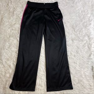 Nike Dry Fit Women’s Black And Pink Athletic Sweatpants
